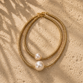 Collier Statement aux Perles.
