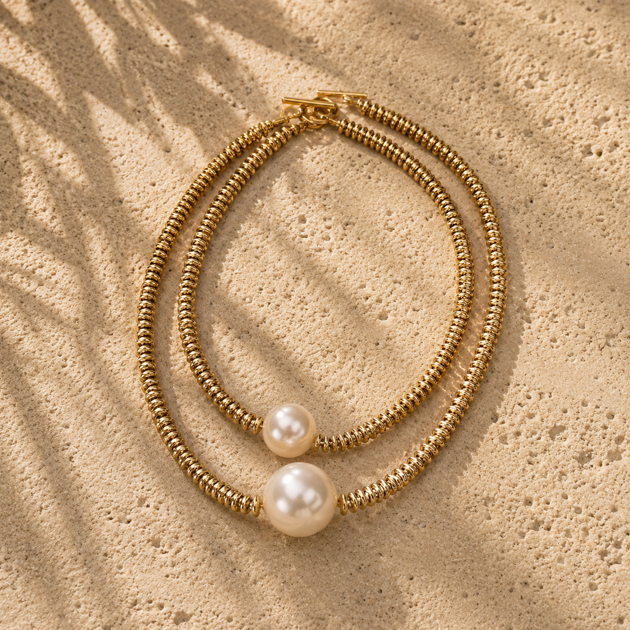 Collier Statement aux Perles.