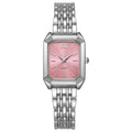 Montre Femme Rectangulaire Dorée avec Cadran Coloré