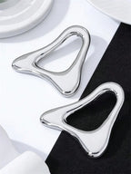 Boucles d’Oreilles Maxi Géométriques Dorées