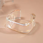 Durchsichtiges, schillerndes Manschettenarmband | By Mireva