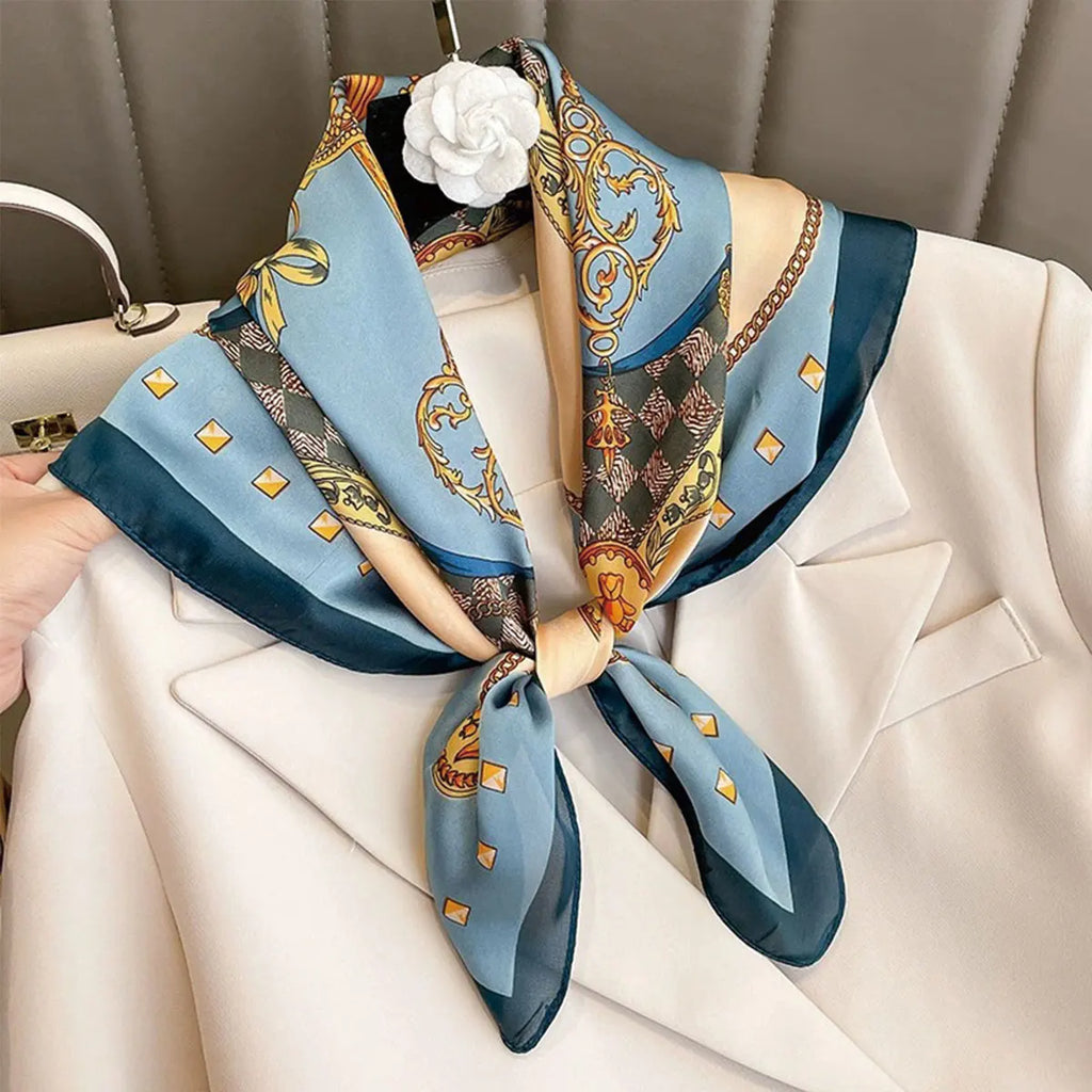 Foulard Carré Satiné Imprimé