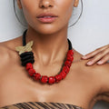 Collier Bohème en Perles avec Papillon