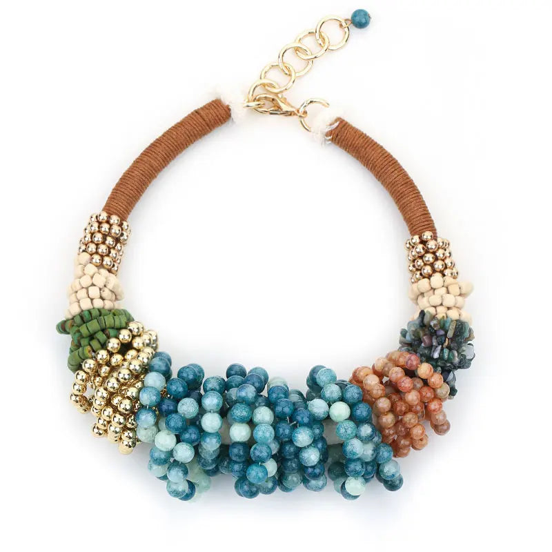 Collier Femme à Grosses Perles