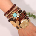 Ensemble de bracelets artisanaux à motifs floraux